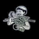 JUNJI ITO BLOOD BUBBLE FORK ENAMEL PIN BADGE