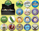 ATA-BOY RICK AND MORTY 144 PIECE BUTTON ASST (NET)