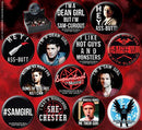 ATA-BOY HORROR MOVIES 144 PIECE BUTTTON ASST (NET)