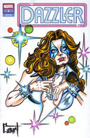 DF MARVEL COMICS COMMISSIONED COVER ART SIGNED AND REMARKED BY JESSICA COURT WITH DAZZLER SKETCH