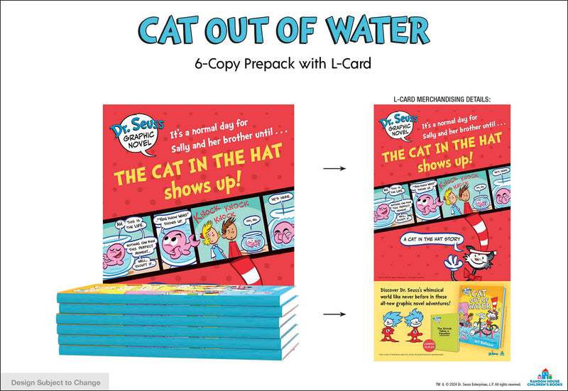 Dr. Seuss Graphic Novel: Cat Out of Water 6-Copy Prepack with L-Card
